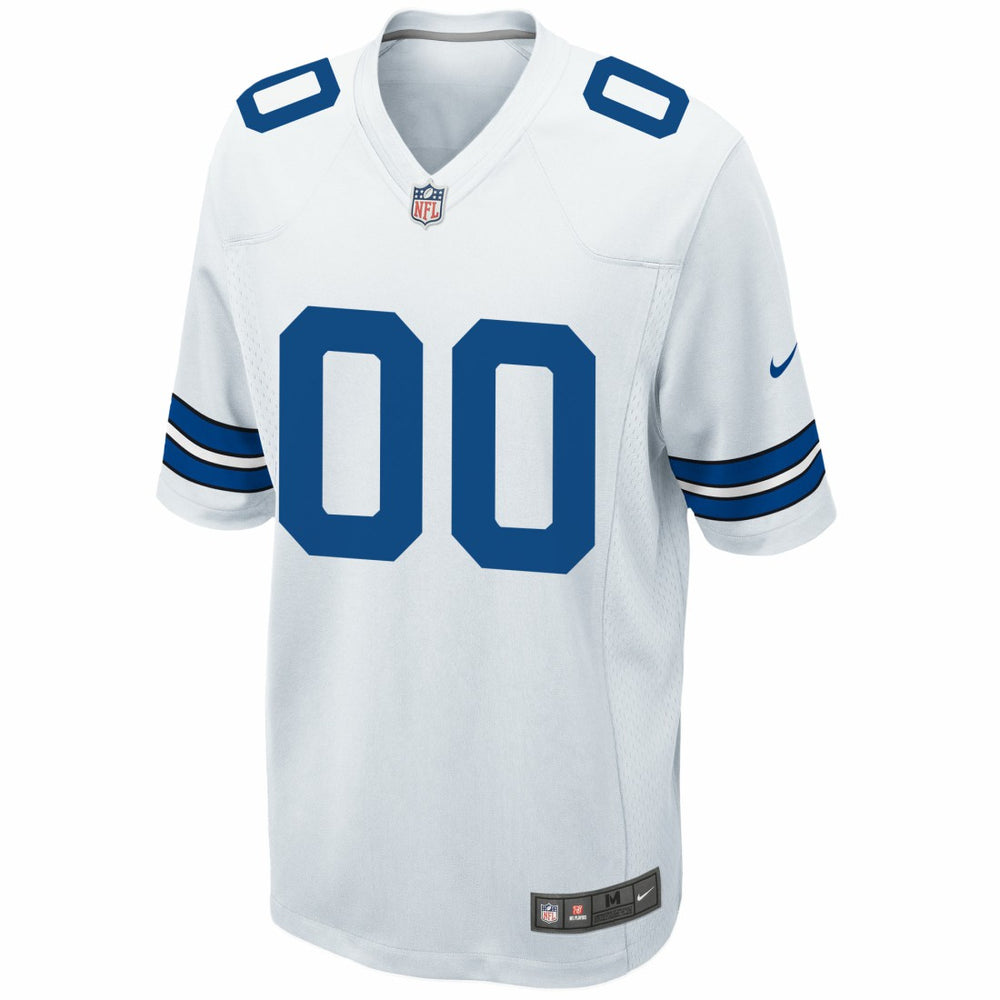Dallas Cowboys Custom Game Jersey - White - Nike