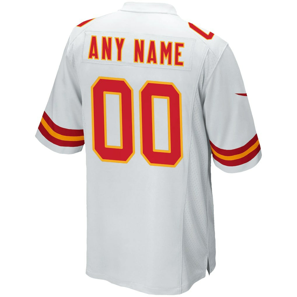 Kansas City Chiefs Custom Game Jersey - White - Nike