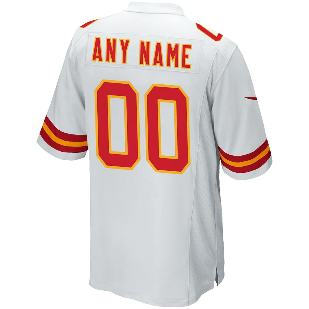 Kansas City Chiefs Custom Game Jersey - White - Nike