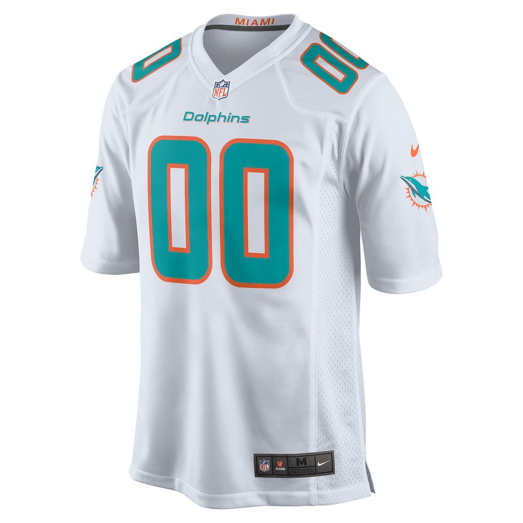 Miami Dolphins Custom Game Jersey - White - Nike