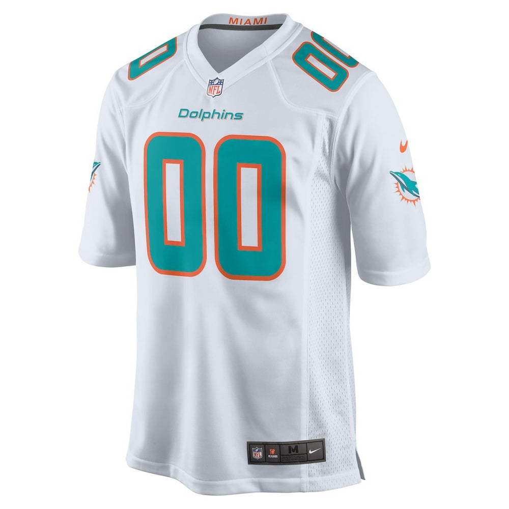 Miami Dolphins Custom Game Jersey - White - Nike