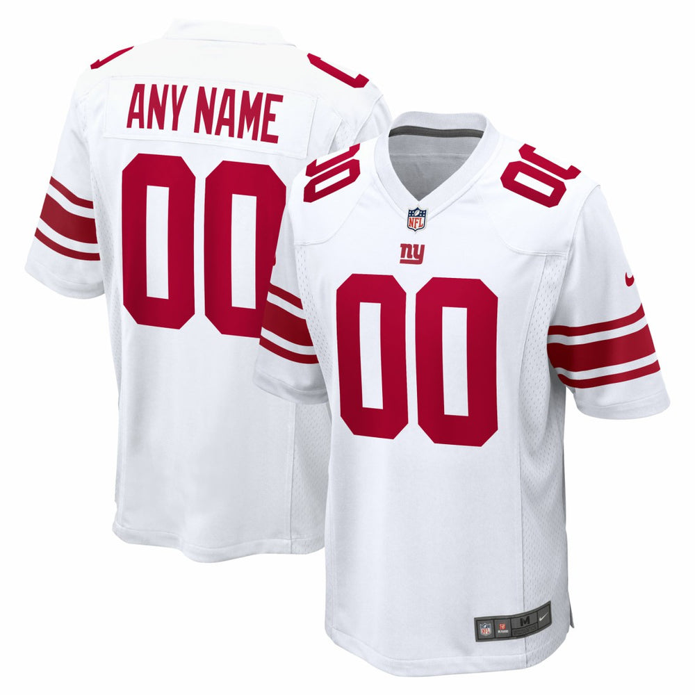 New York Giants Custom Game Jersey - White - Nike