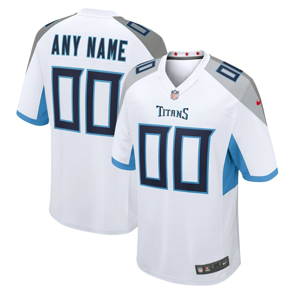 Tennessee Titans Custom Game Jersey - White - Nike