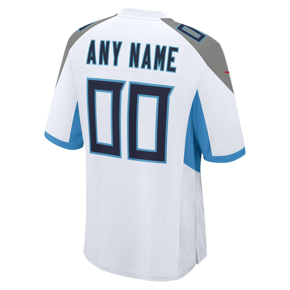 Tennessee Titans Custom Game Jersey - White - Nike