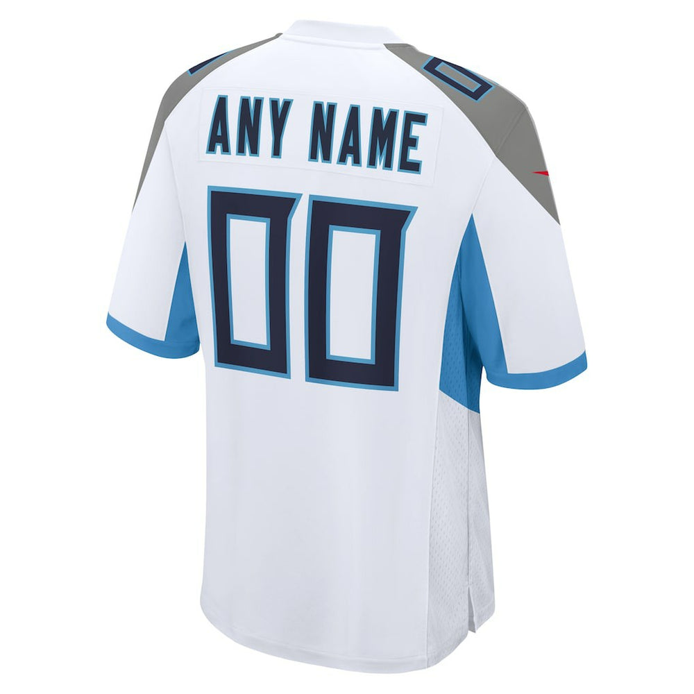 Tennessee Titans Custom Game Jersey - White - Nike