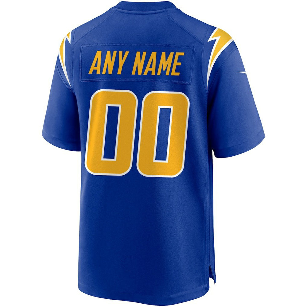 Los Angeles Chargers Alternate Custom Game Jersey - Royal - Nike