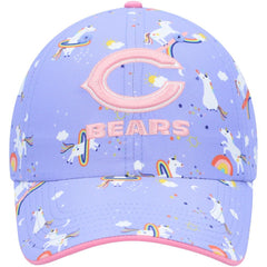 Chicago Bears '47 Girls Preschool Unicorn Clean Up Adjustable Hat - Purple - 47 brand