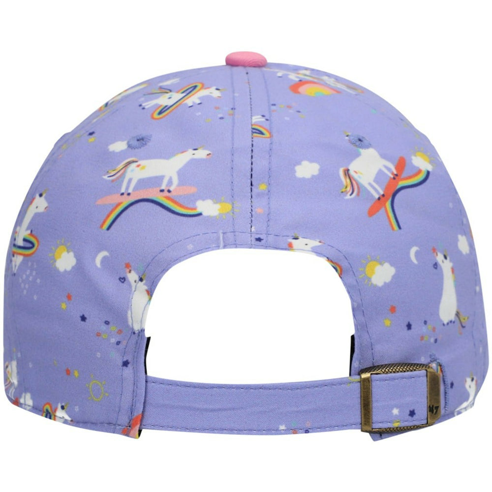 New Orleans Saints '47 Girls Preschool Unicorn Clean Up Adjustable Hat - Purple - 47 brand