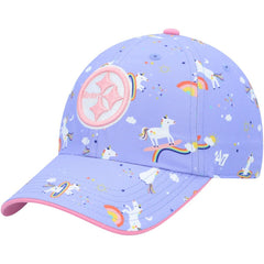 Pittsburgh Steelers '47 Girls Preschool Unicorn Clean Up Adjustable Hat - Purple - 47 brand