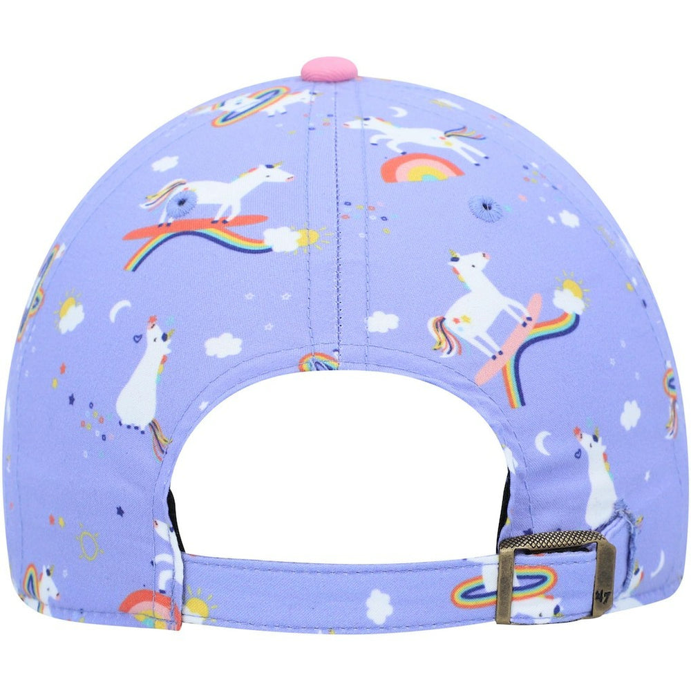 Pittsburgh Steelers '47 Girls Preschool Unicorn Clean Up Adjustable Hat - Purple - 47 brand