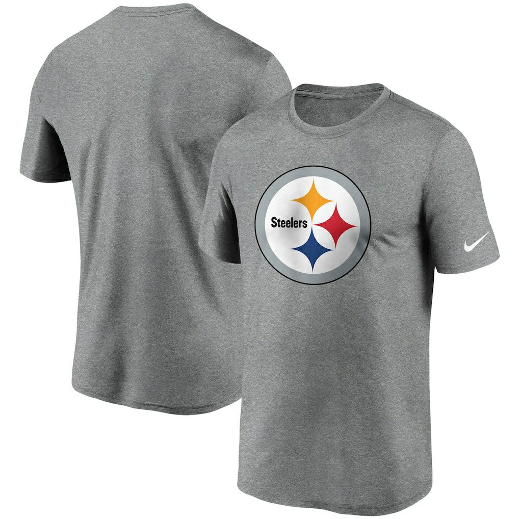 Pittsburgh Steelers Logo Essential Legend Performance T-Shirt - Heathered Charcoal - Nike