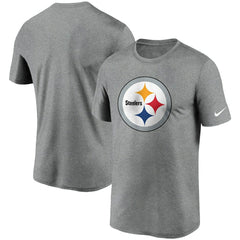Pittsburgh Steelers Logo Essential Legend Performance T-Shirt - Heathered Charcoal - Nike