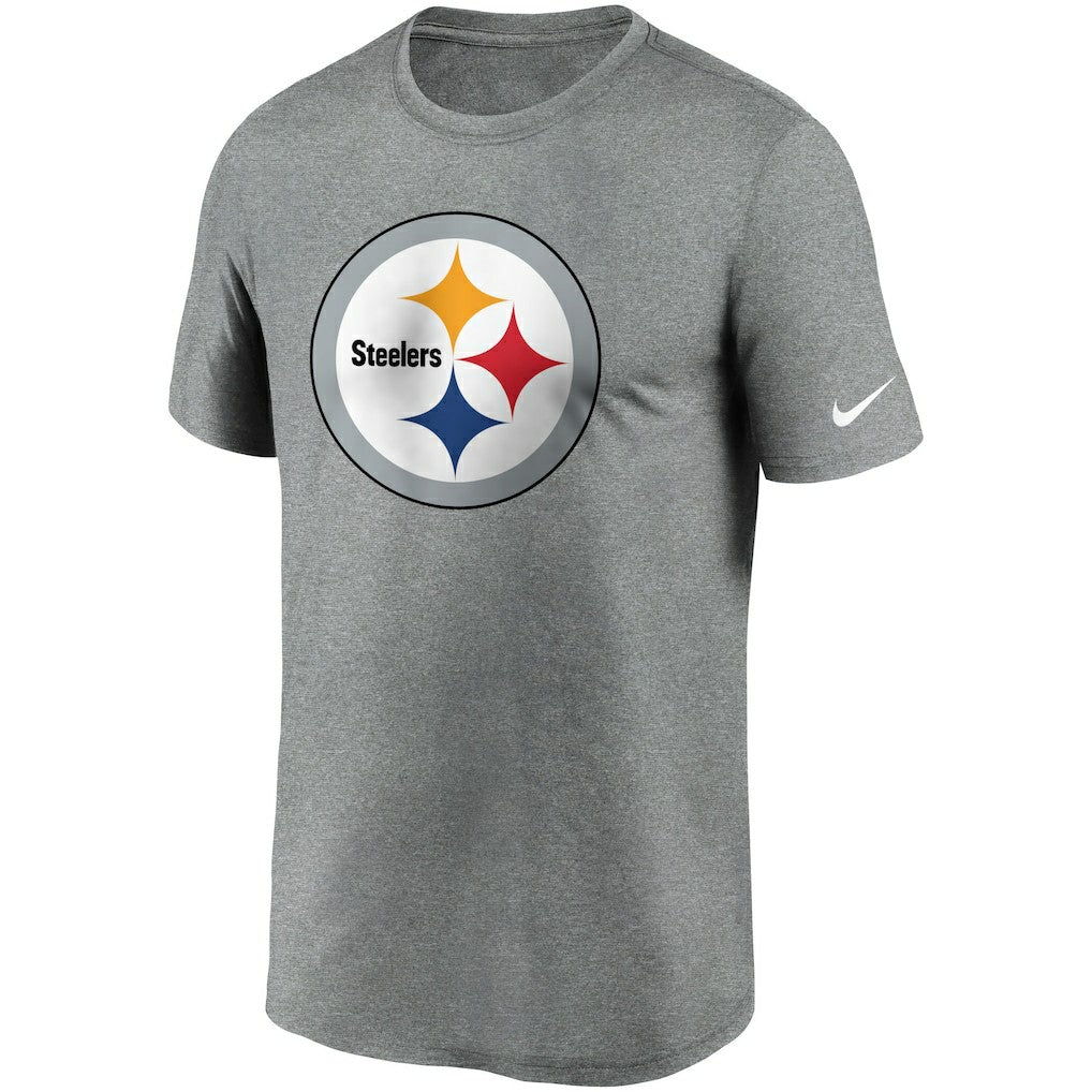 Pittsburgh Steelers Logo Essential Legend Performance T-Shirt - Heathered Charcoal - Nike