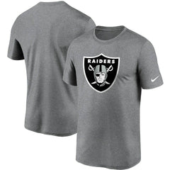 Las Vegas Raiders Logo Essential Legend Performance T-Shirt - Heathered Charcoal - Nike