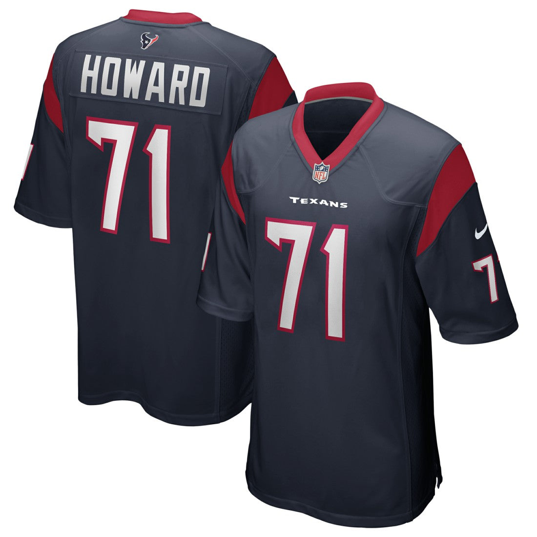 Tytus Howard Houston Texans Game Jersey - Navy - Nike