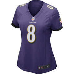 Lamar Jackson Baltimore Ravens Women's Game Jersey - Purple - Nike
