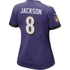 Lamar Jackson Baltimore Ravens Women's Game Jersey - Purple - Nike