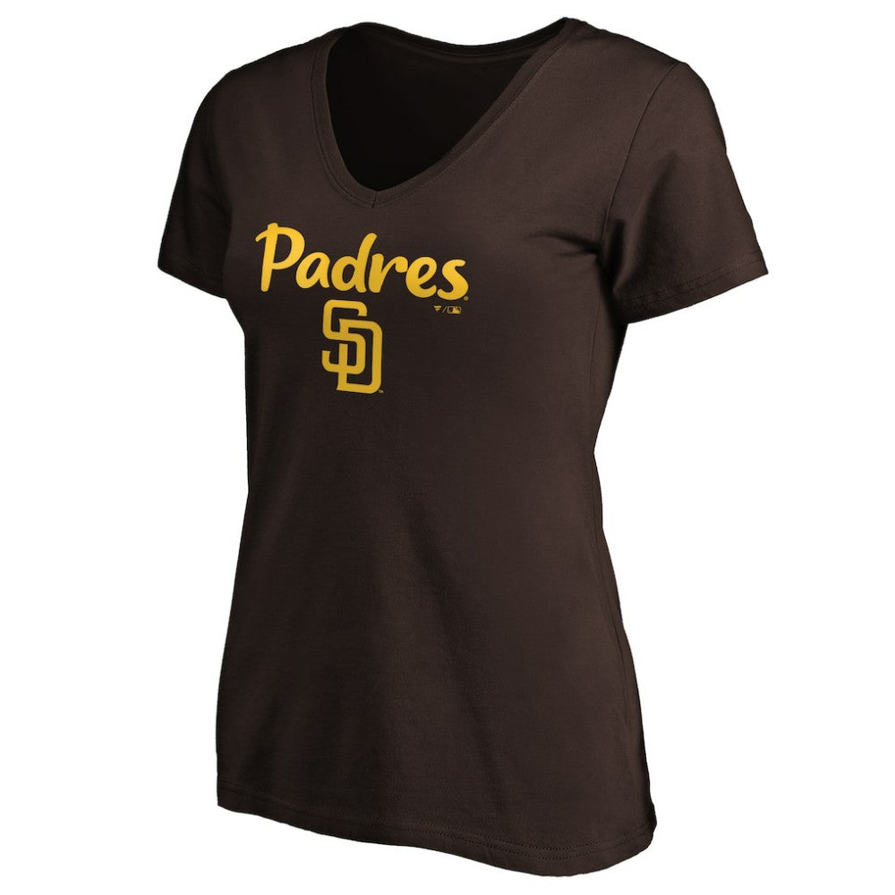 San Diego Padres Women's #1 Mom Logo V-Neck T-Shirt Online
