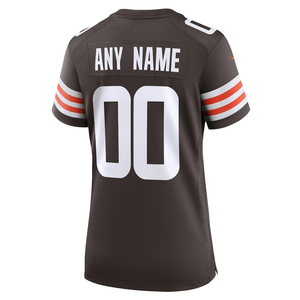 Cleveland Browns Women's Custom Game Jersey - Brown - Nike