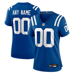 Indianapolis Colts Women's Custom Game Jersey - Royal - Nike