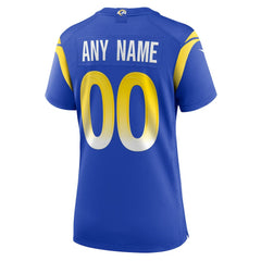 Los Angeles Rams Women's Custom Game Jersey - Royal - Nike