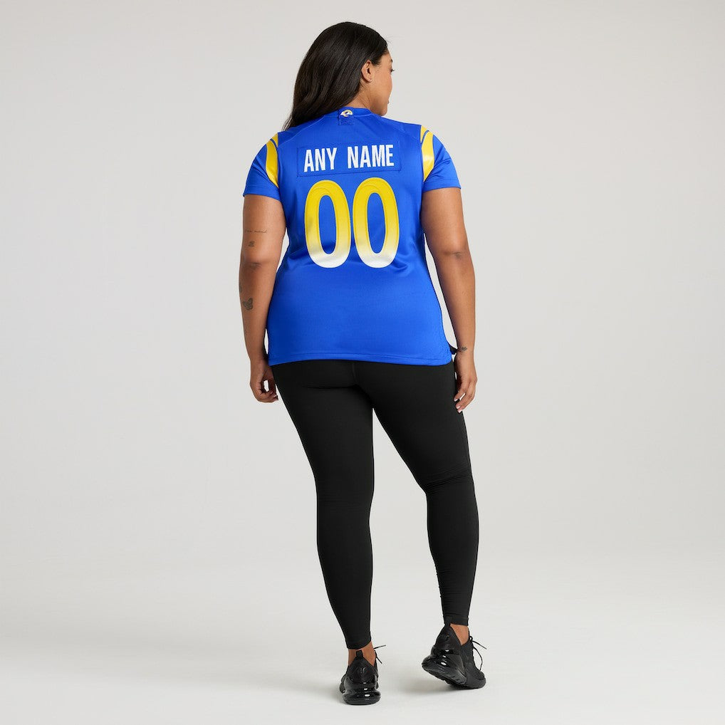 Los Angeles Rams Women's Custom Game Jersey - Royal - Nike