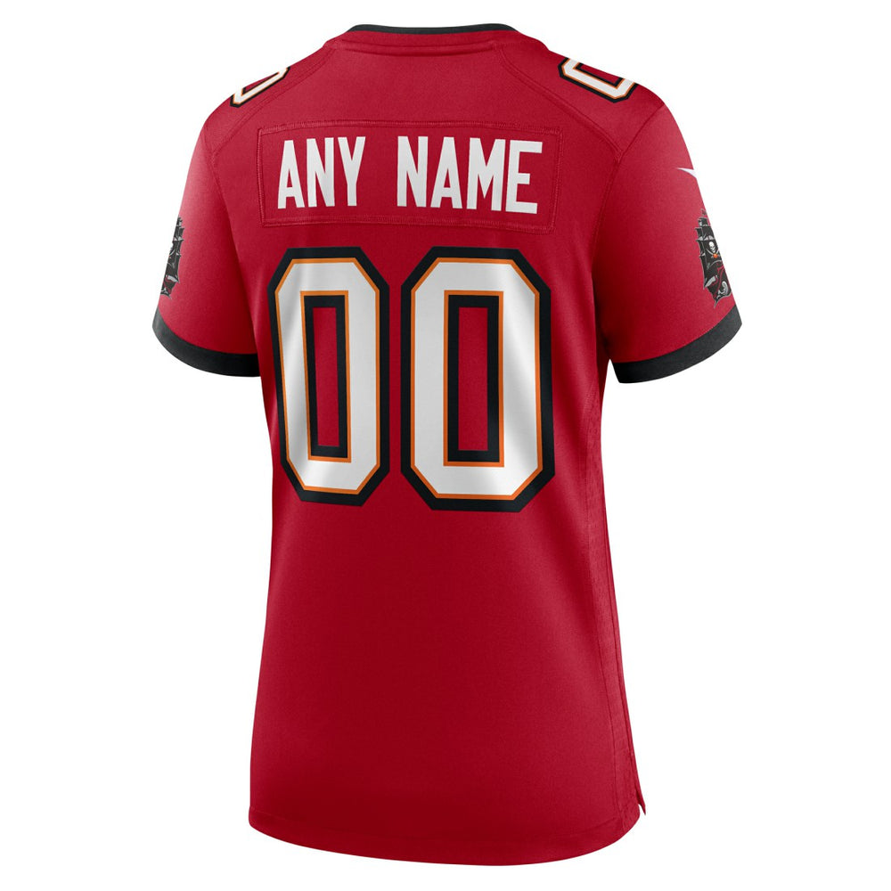 Tampa Bay Buccaneers Women's Custom Game Jersey - Red - Nike