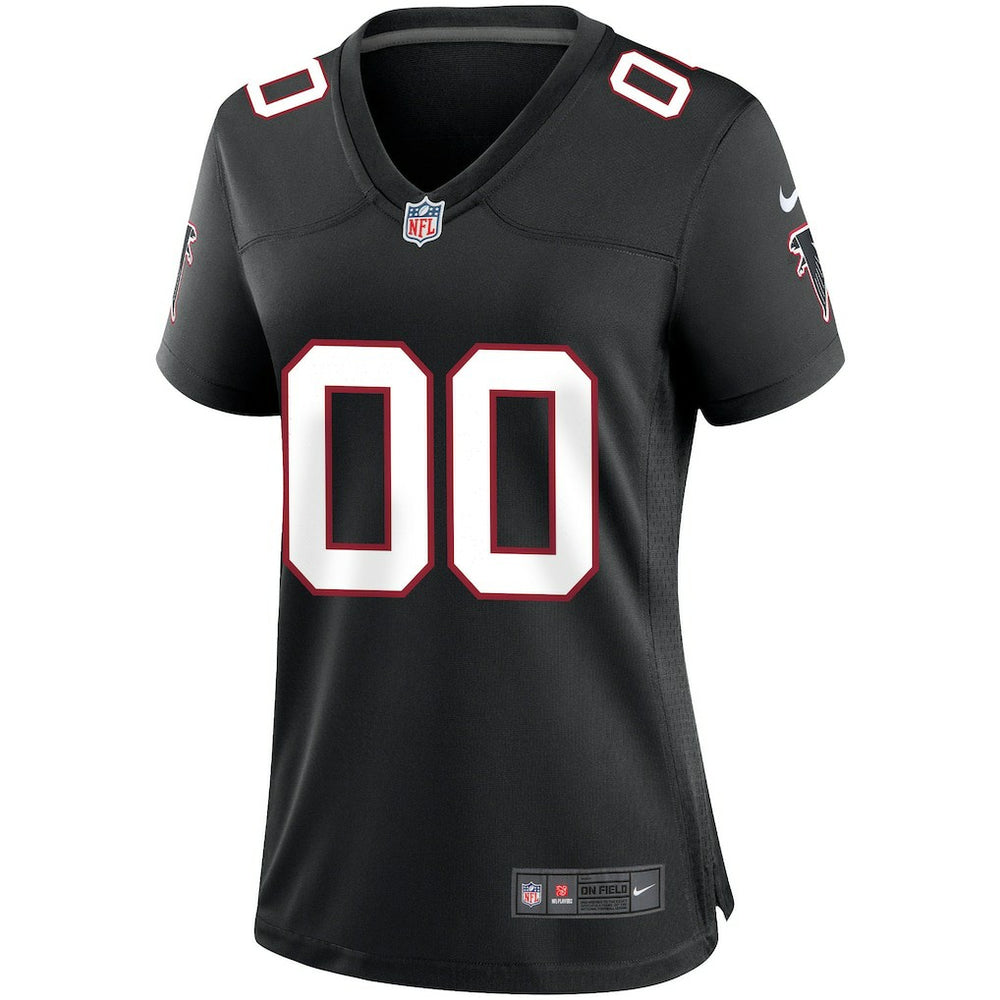 Atlanta Falcons Women's Throwback Custom Game Jersey - Black - Nike