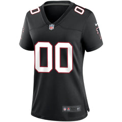 Atlanta Falcons Women's Throwback Custom Game Jersey - Black - Nike