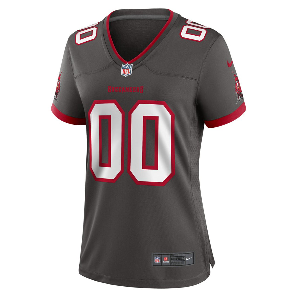 Tampa Bay Buccaneers Women's Alternate Custom Game Jersey - Pewter - Nike