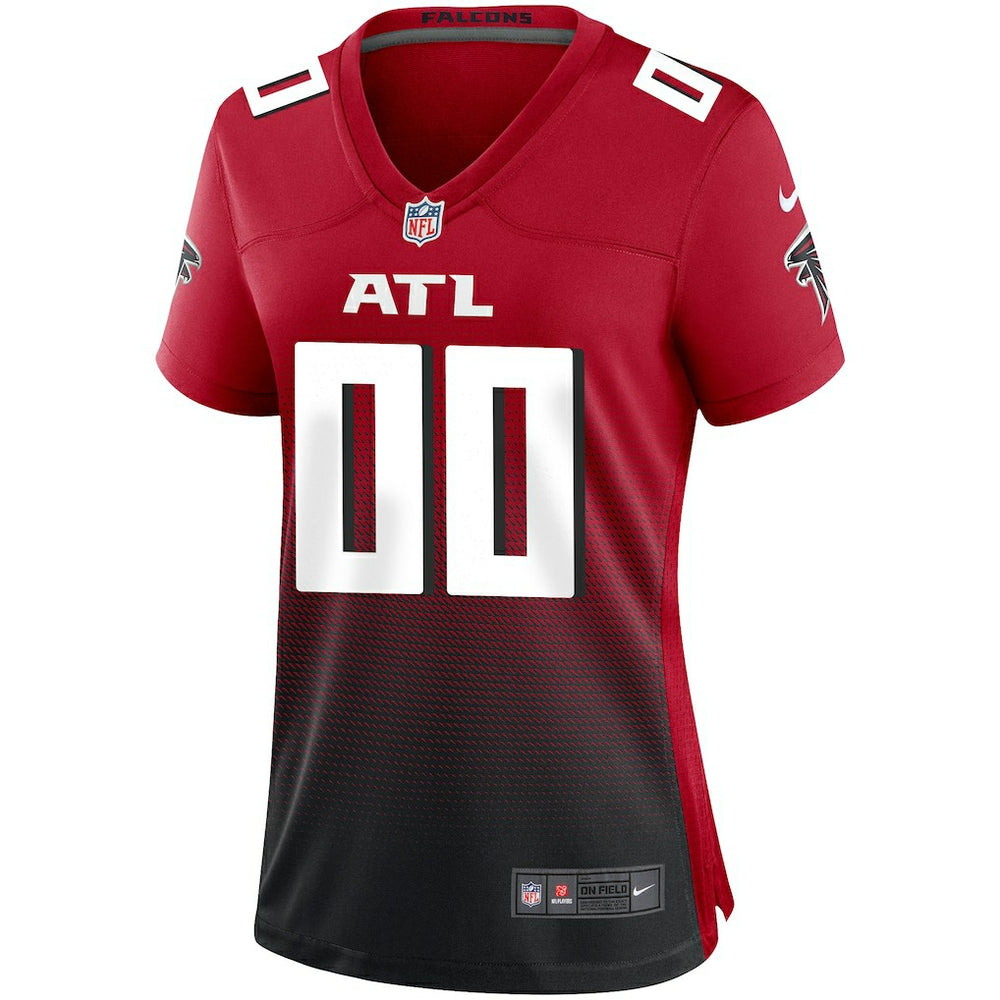 Atlanta Falcons Women's Alternate Custom Game Jersey - Red - Nike