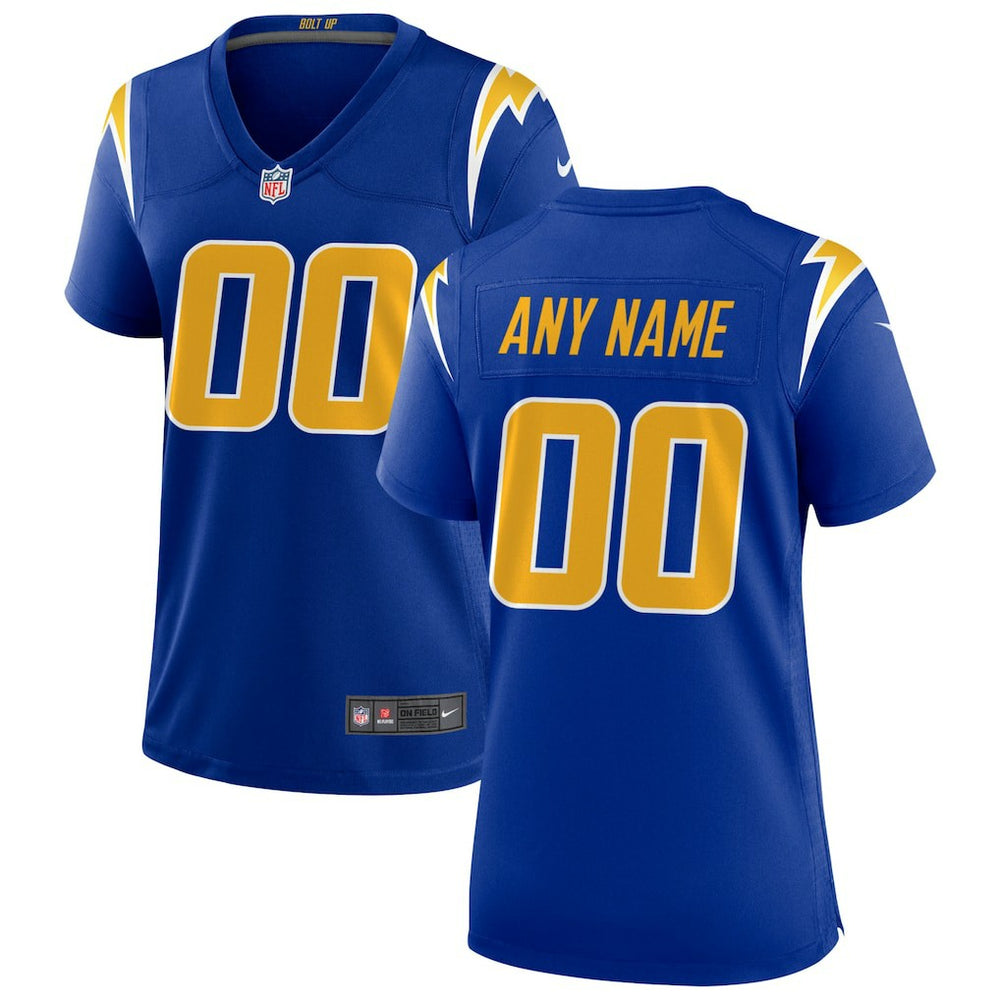 Los Angeles Chargers Women's Alternate Custom Game Jersey - Royal - Nike