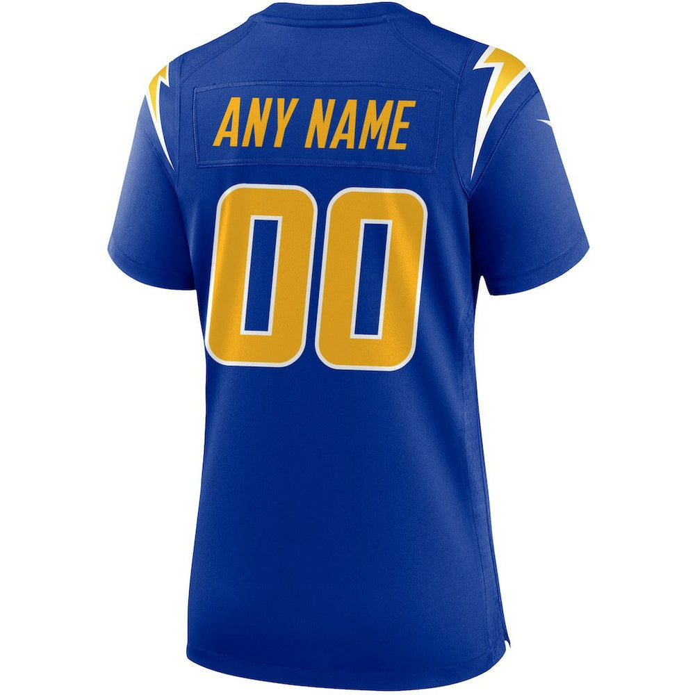 Los Angeles Chargers Women's Alternate Custom Game Jersey - Royal - Nike