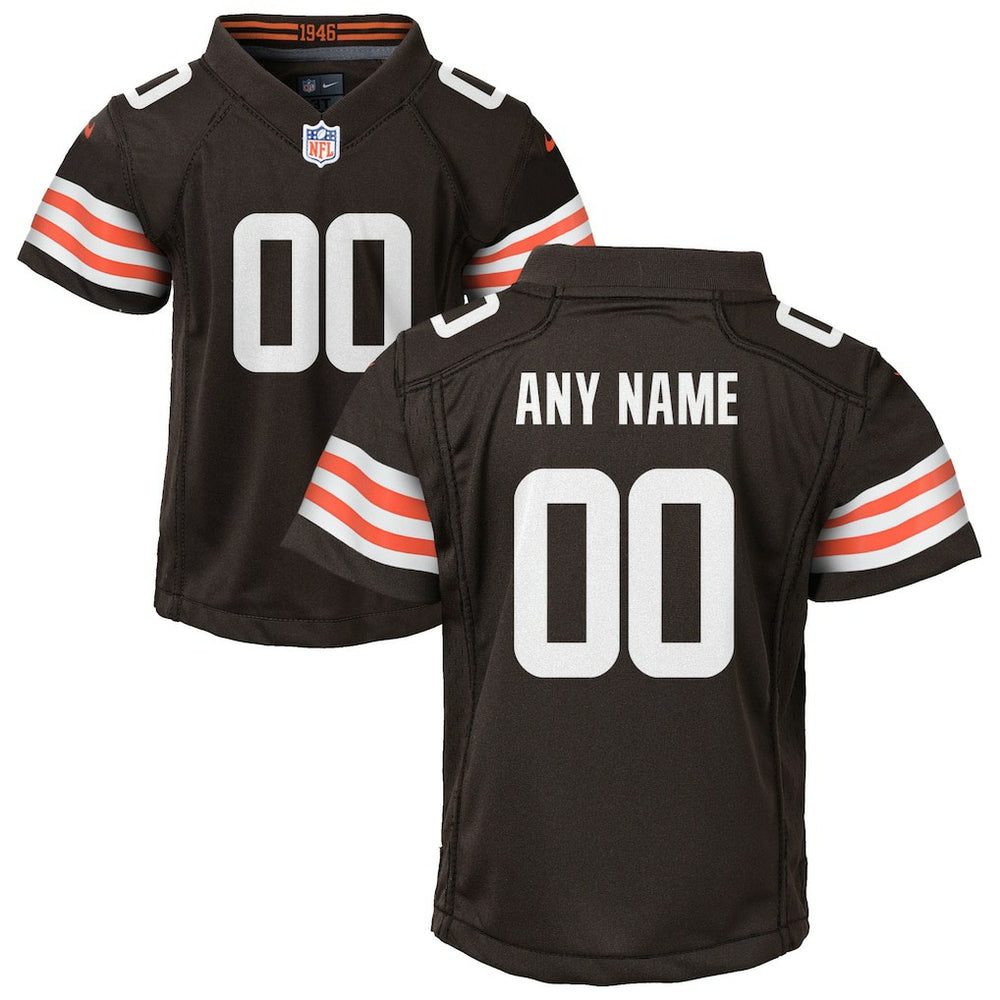 Cleveland Browns Youth Custom Game Jersey - Brown - Nike