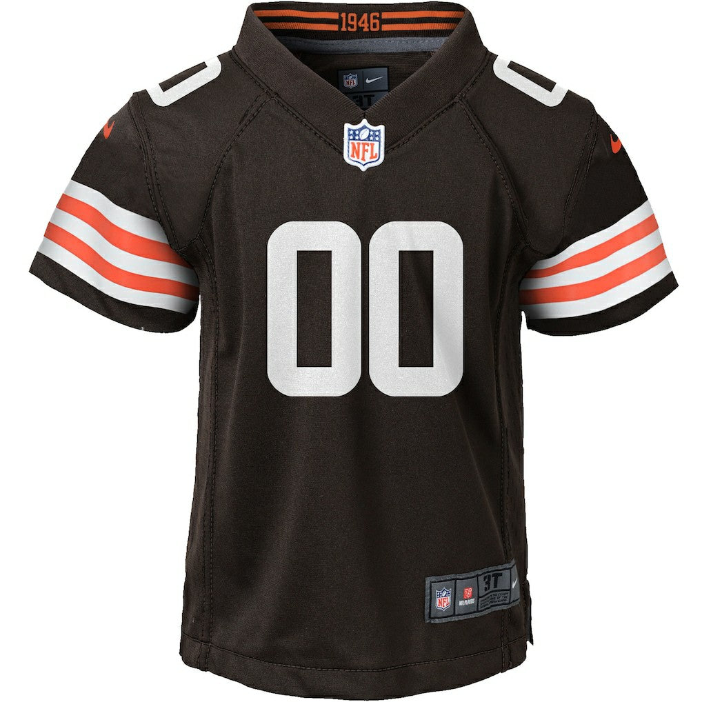 Cleveland Browns Youth Custom Game Jersey - Brown - Nike