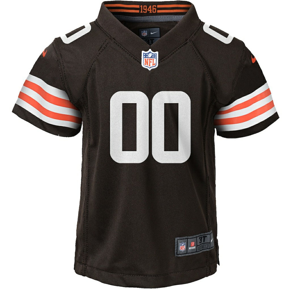 Cleveland Browns Youth Custom Game Jersey - Brown - Nike