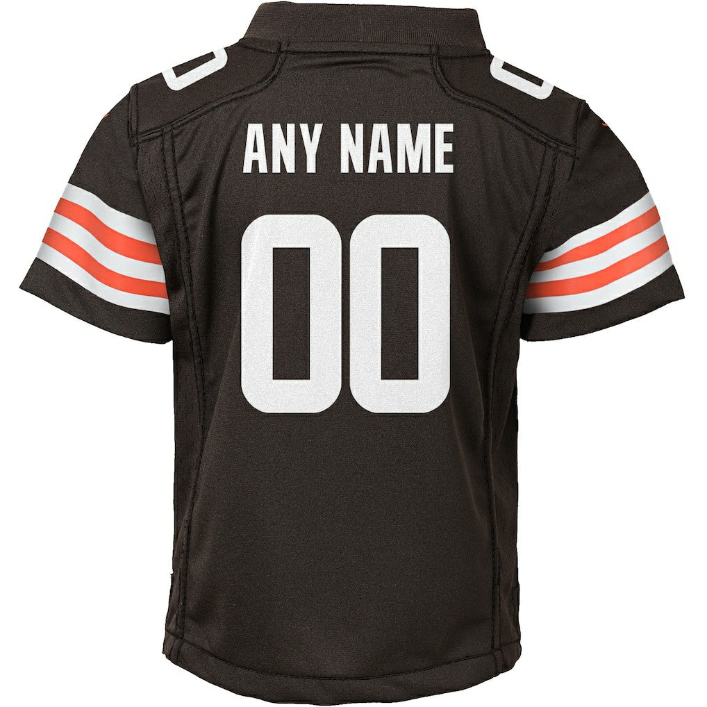 Cleveland Browns Youth Custom Game Jersey - Brown - Nike