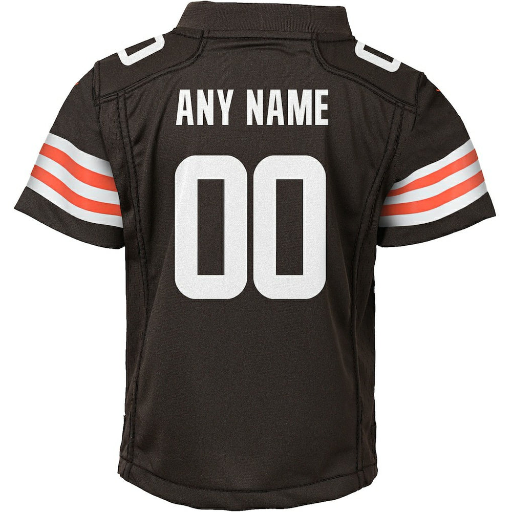 Cleveland Browns Youth Custom Game Jersey - Brown - Nike