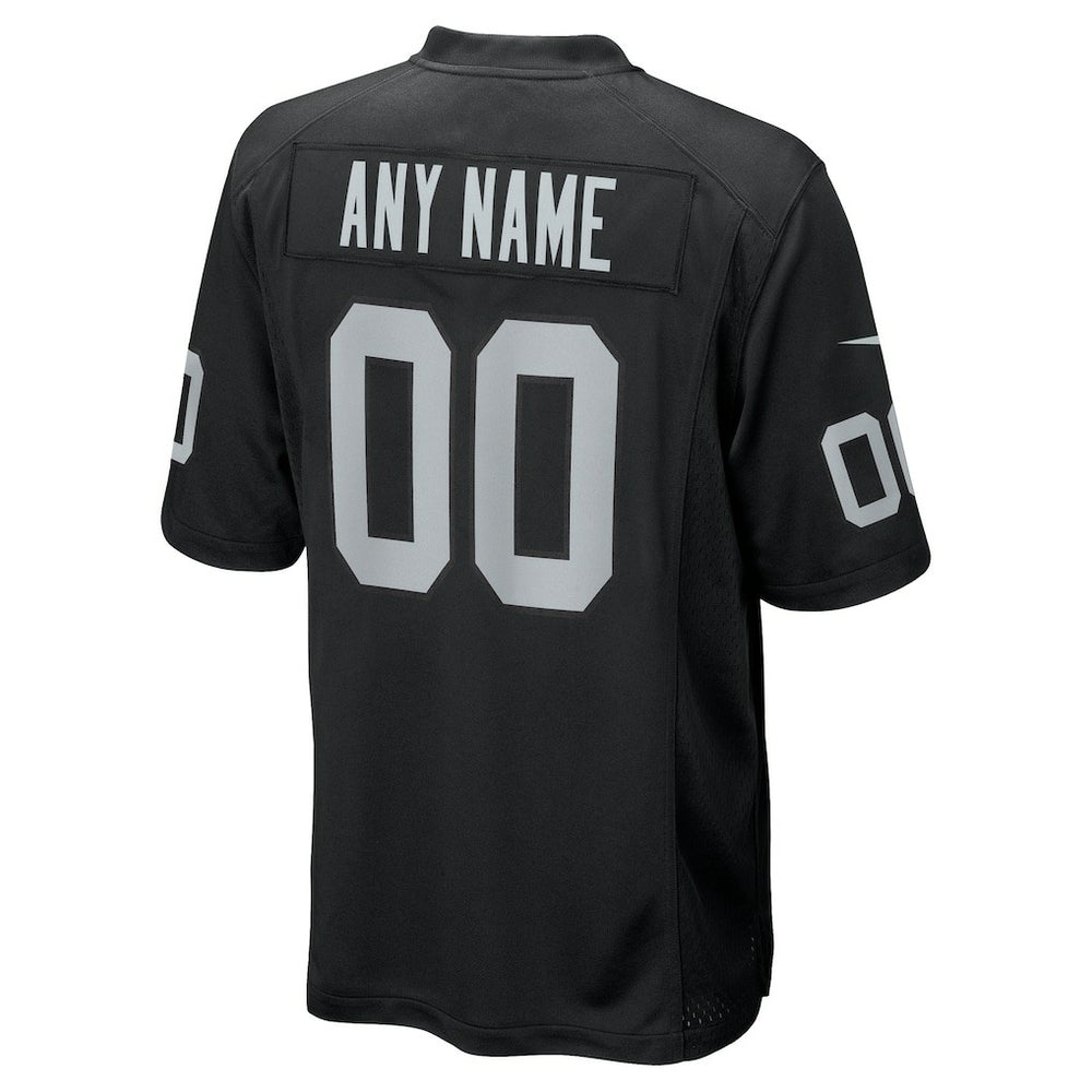 Las Vegas Raiders Youth Custom Game Jersey - Black - Nike