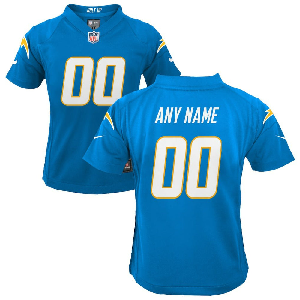 Los Angeles Chargers Youth Custom Game Jersey - Powder Blue - Nike