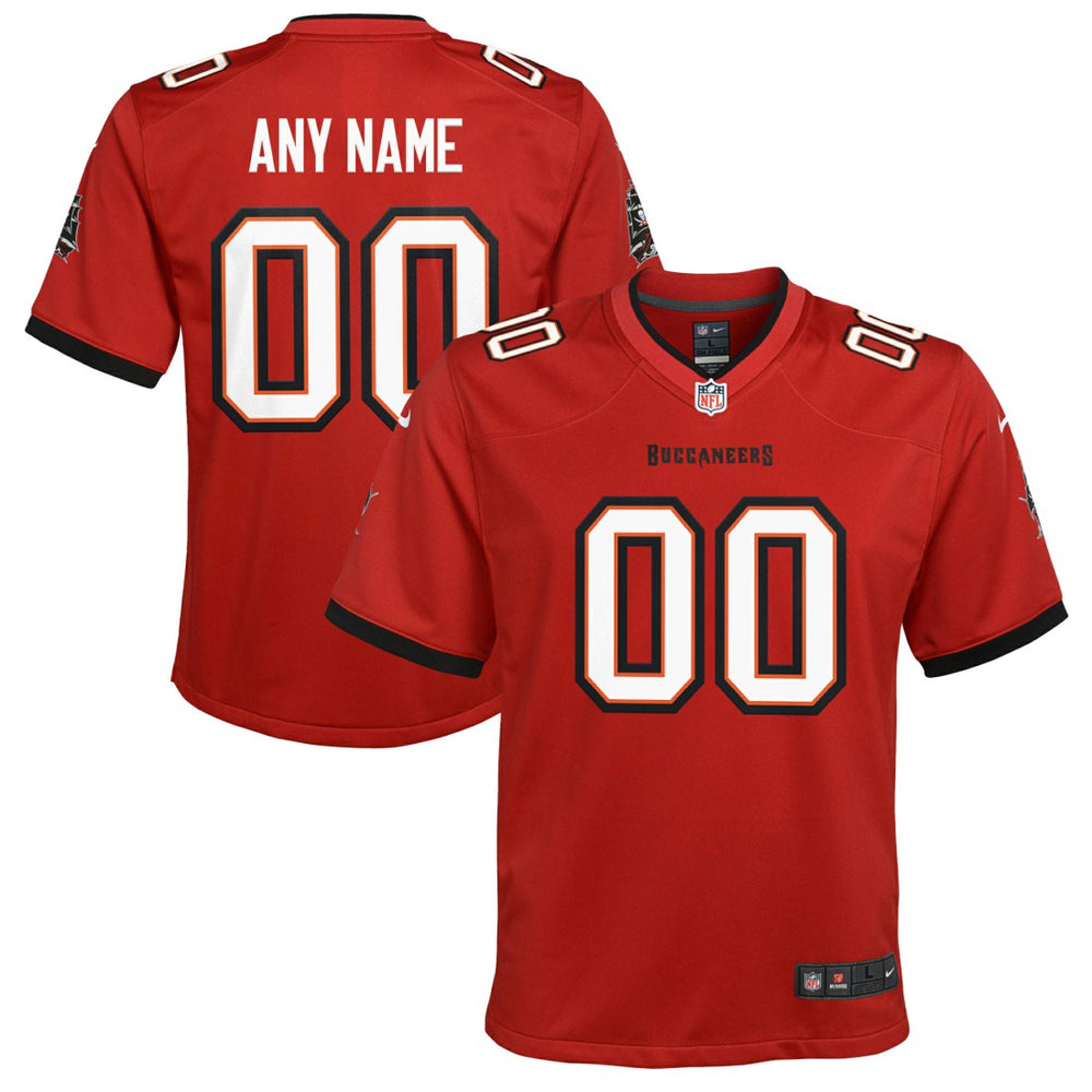 Tampa Bay Buccaneers Youth Custom Game Jersey - Red - Nike