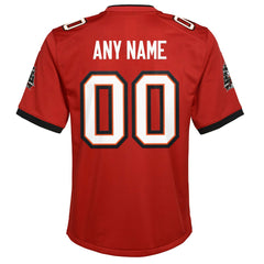 Tampa Bay Buccaneers Youth Custom Game Jersey - Red - Nike