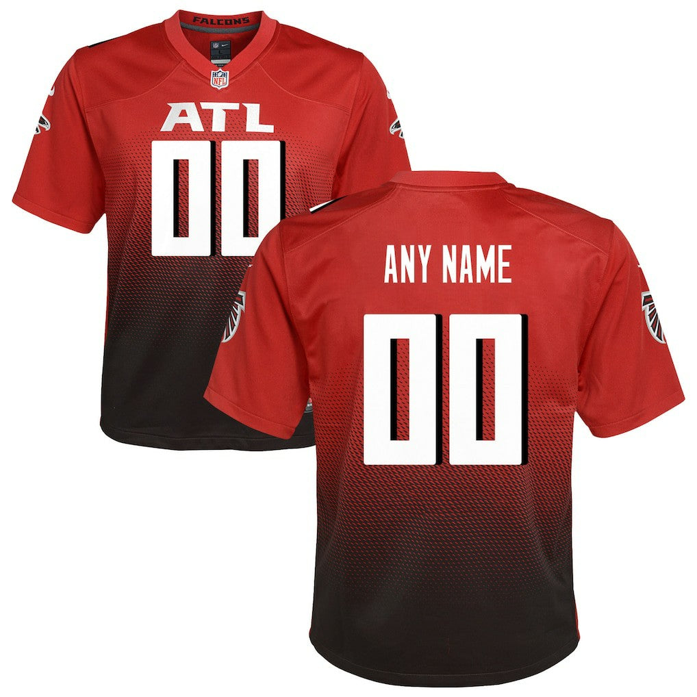 Atlanta Falcons Youth Alternate Custom Game Jersey - Red - Nike