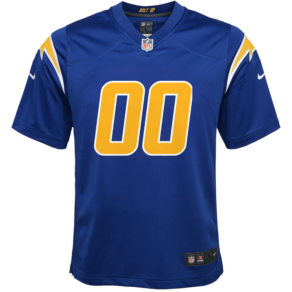 Los Angeles Chargers Youth Alternate Custom Game Jersey - Royal - Nike