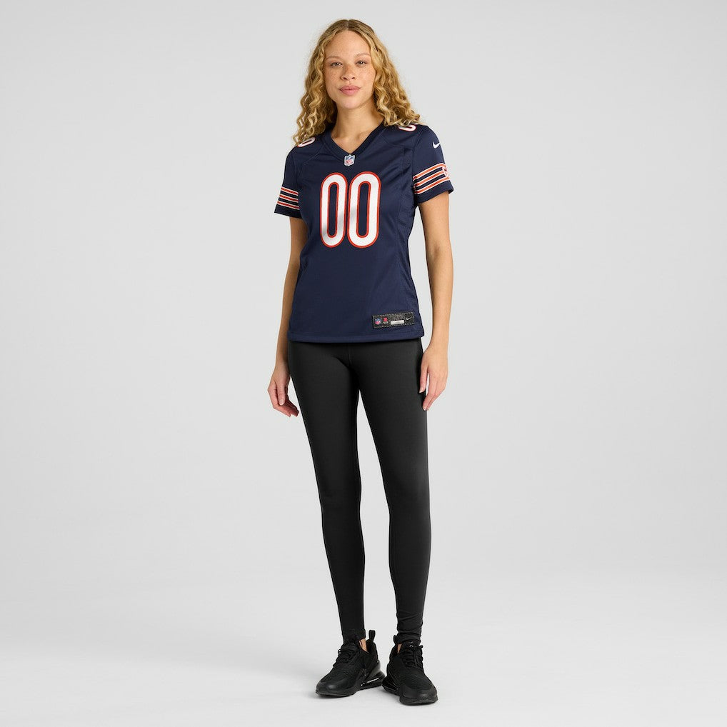 Chicago Bears Women's Custom Game Jersey - Navy - Nike
