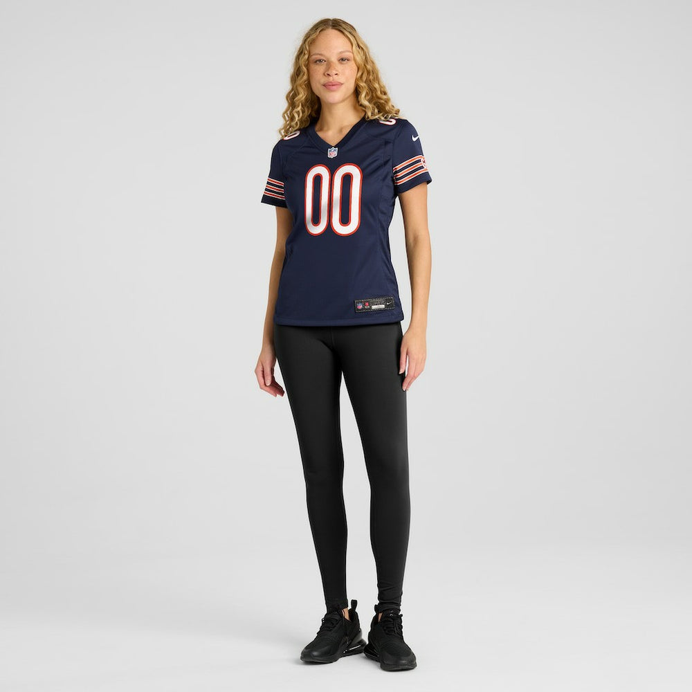 Chicago Bears Women's Custom Game Jersey - Navy - Nike