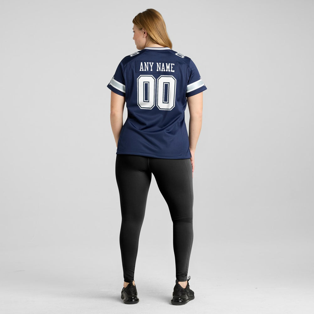 Dallas Cowboys Women's Custom Game Jersey - Navy - Nike
