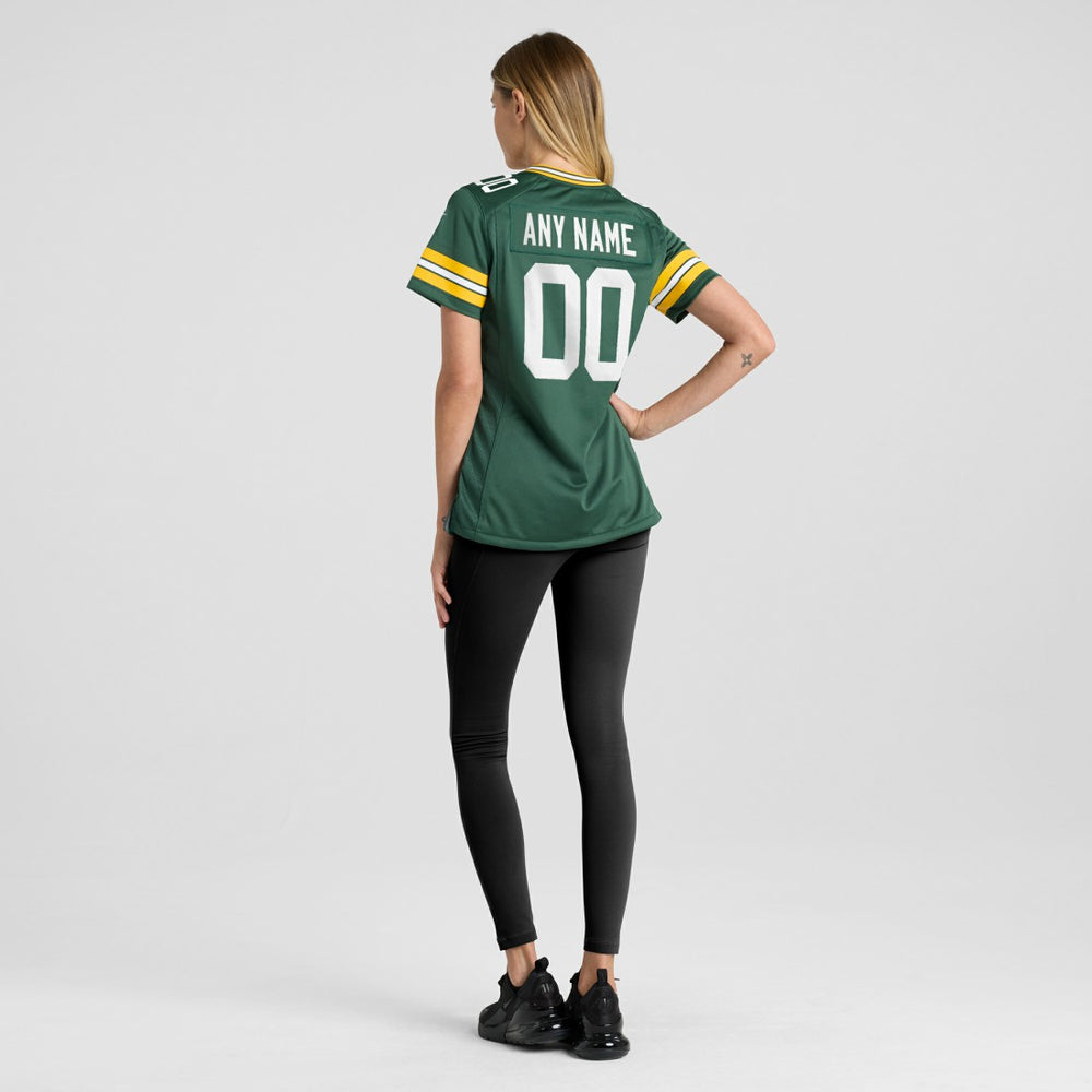 Green Bay Packers Women's Custom Game Jersey - Green - Nike