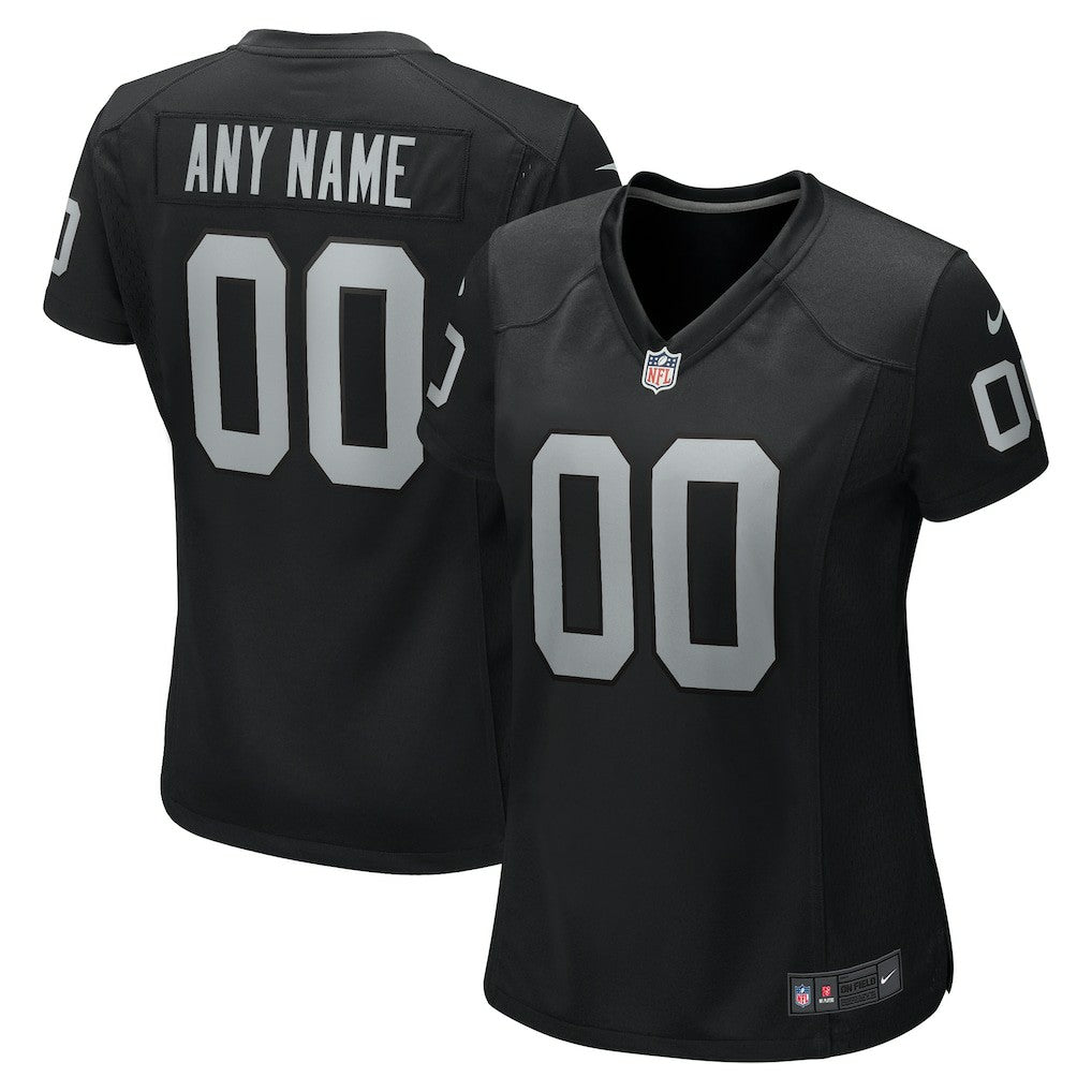 Las Vegas Raiders Women's Custom Game Jersey - Black - Nike