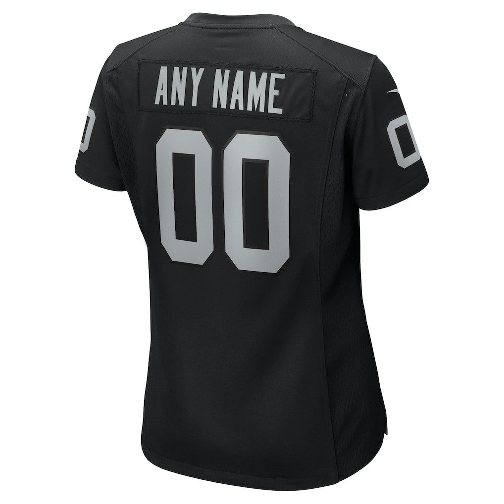 Las Vegas Raiders Women's Custom Game Jersey - Black - Nike